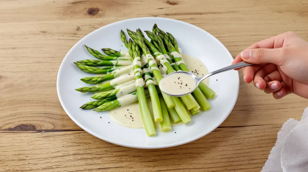 Cette sauce légère prête en 2 minutes est idéale pour accompagner les asperges